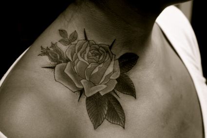 Rose Tattoo Pics On Shoulder